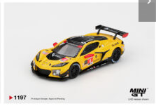 Mini GT 1:64 Chevrolet Corvette Z06 GT3.R #4 Corvette Racing by Pratt Miller Motorsports 2025 IMSA Daytona 24 Hrs #1197