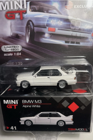 MINI GT #41 ALPINE WHITE BMW M3