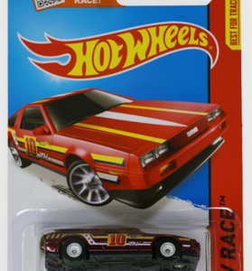 Hot Wheels 2015 SUPER Treasure Hunt DMC DELOREAN Red W/Protector