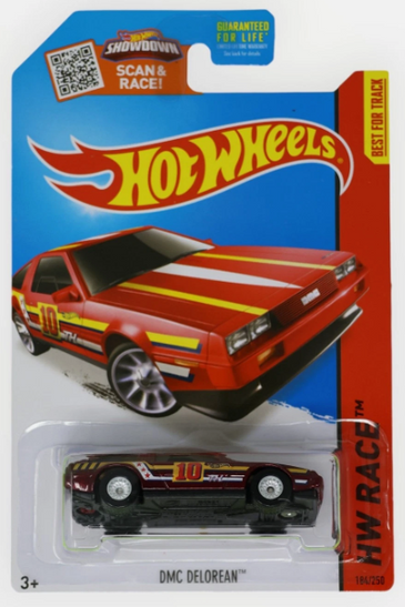 Hot Wheels 2015 SUPER Treasure Hunt DMC DELOREAN Red W/Protector