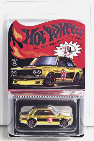 Hot Wheels 2020 RLC '71 Datsun 510 #11842/15000 Gold Redline Club Exclusive