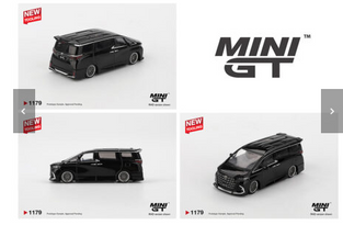 Mini GT 1:64 Toyota Alphard 40 KUHL – Black – NEW TOOLING!