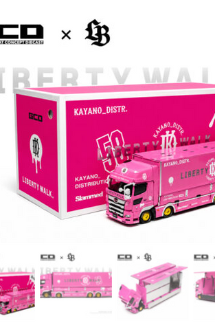GCD 1:64 LBWK HINO700 LB Truck -Pink – Special Edition