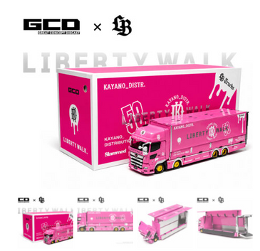 GCD 1:64 LBWK HINO700 LB Truck -Pink – Special Edition
