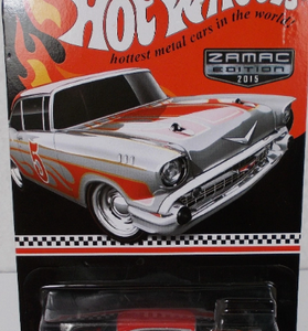 Hot Wheels 2015 Mail-In Zamac Edition Redline Real Riders '57 CHEVY BEL AIR