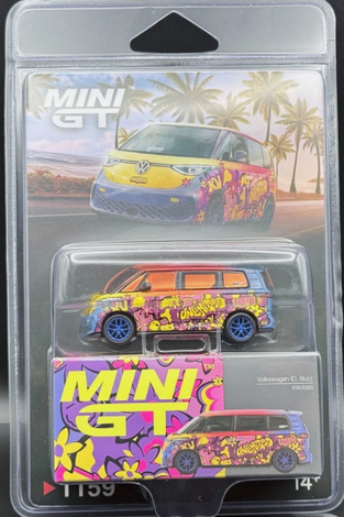 Mini GT Volkswagen ID. Buzz KW/BBS – Orange #1159 1/64 CHASE