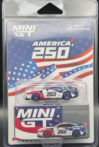 Mini GT Ford Mustang GTD 250 America USA Exclusive #1301 1/64 CHASE