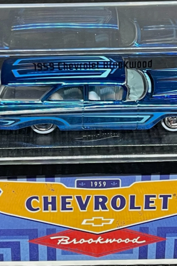HOT WHEELS RLC BLUE 1959 CHEVROLET BROOKWOOD