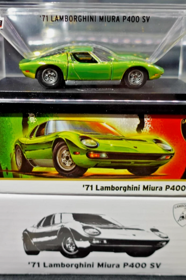 HOT WHEELS RLC BLUE GREEN '71 LAMBORGHINI MIURA P400 SV