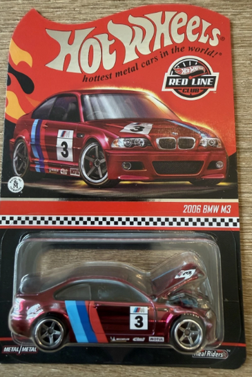 HOT WHEELS RLC RED 2006 BMW M3