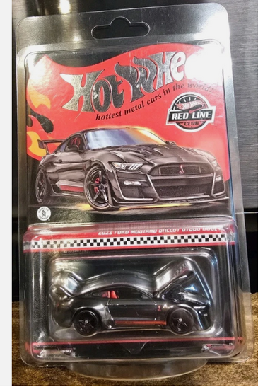 HOT WHEELS RLC GREY 2022 FORD MUSTANG SHELBY GT500 CODE RED MUSTANG