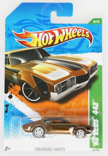 Hot Wheels '68 Olds 442 58/244 - Super Treasure Hunt - 2011
