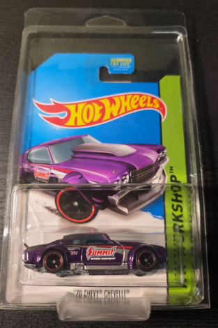 2014 Hot Wheels STH Super Treasure Hunt PURPLE 70 CHEVY CHEVELLE HW Workshop