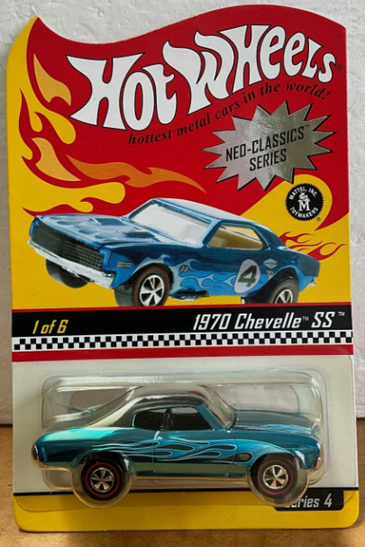 Hot Wheels - 2005 RLC Series 4 - Neo Classics Blue 1970 Chevelle SS