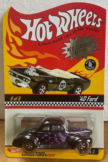 Hot Wheels - 2004 RLC Series 3 - Neo Classics Purple w/Flames '40 Ford