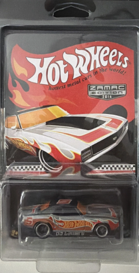 Hot Wheels RLC Redline Club 2014 Zamac 69 Chevy Camaro & Protector