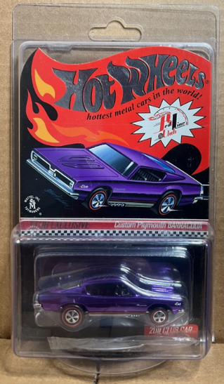 Hot Wheels RLC 2011 Membership Club Car Custom Plymouth Barracuda (Purple)