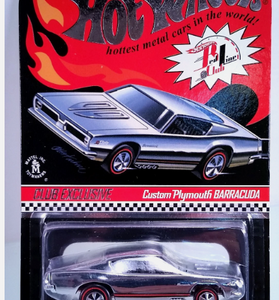 2011 Hot Wheels RLC Red Line Club Membership Custom Plymouth Barracuda Chrome