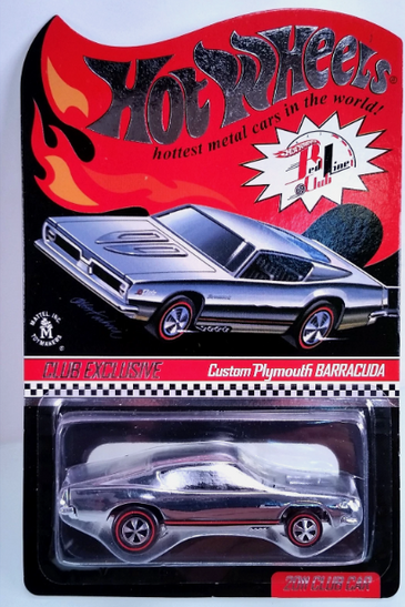 2011 Hot Wheels RLC Red Line Club Membership Custom Plymouth Barracuda Chrome