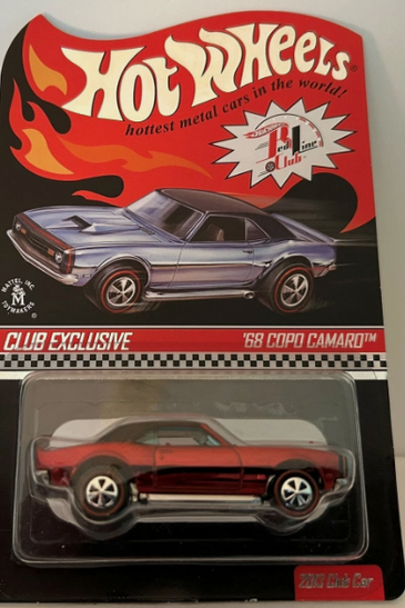 Hot Wheels 68 COPO Camaro 2013 RLC Club Car Red