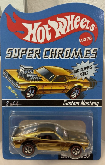 Hot Wheels RLC Super Chromes Custom Mustang 2010 Rewards Car