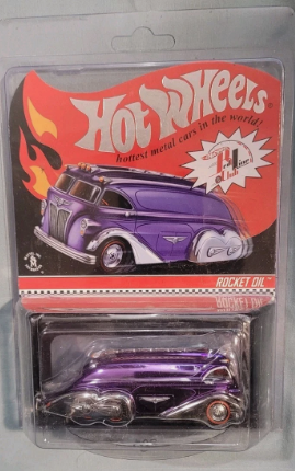 Hot Wheels 2011 Red Line Club PURPLE ROCKET OIL BUS 10th Anniversary