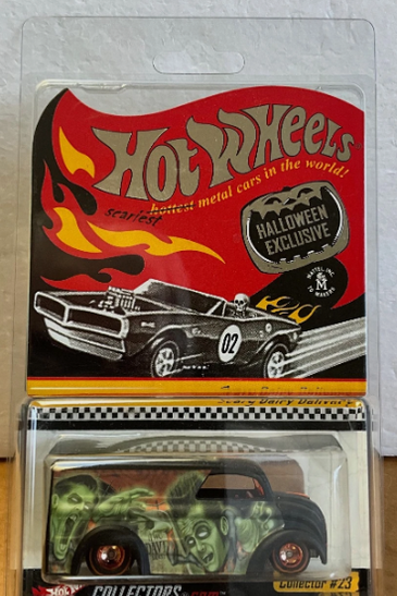 Hot Wheels - 2002 RLC Series 1 Collector #023 Halloween Scary Dairy Delivery Orange Hubs