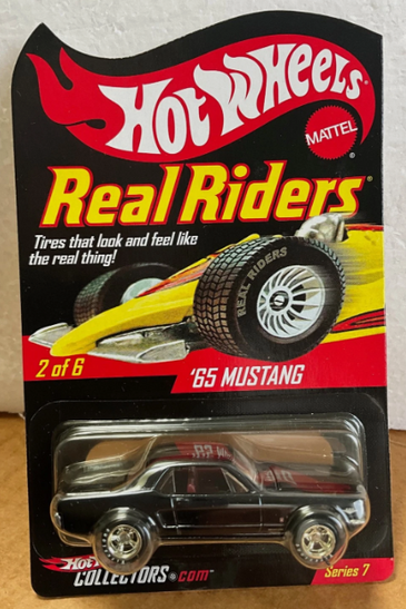 Hot Wheels - 2008 RLC Series 7 - Real Riders Black '65 Mustang