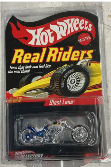 Hot Wheels RLC Real Riders Blue Blast Lane Motorcycle