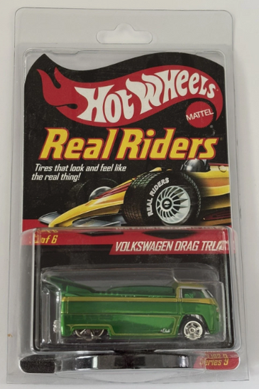 Hot Wheels RLC Real Riders Green Volkswagen Drag Truck Series 9