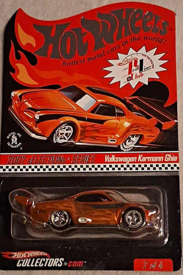 Hot Wheels RLC Selections 2007 Volkswagen Karmann Ghia Orange