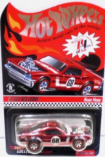 NEW 2007 Hot Wheels Red Line Club Exclusive BOSS HOSS Red Mustang