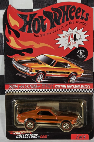 2005 Hot Wheels RLC Red Line Club Custom Mustang Mach I Spectraflame Orange