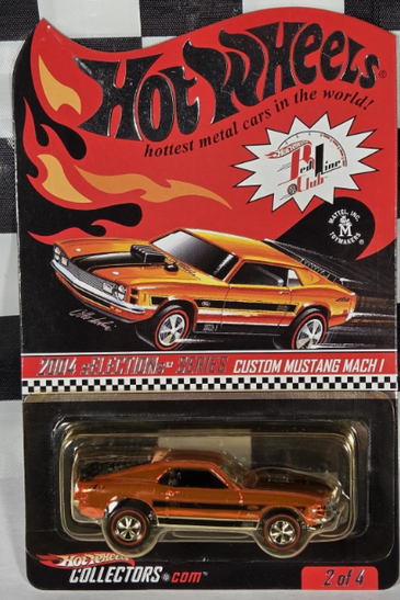 2005 Hot Wheels RLC Red Line Club Custom Mustang Mach I Spectraflame Orange