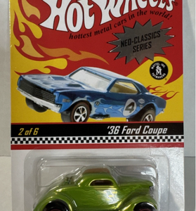 2005 Hot Wheels RLC ‘36 Ford Coupe Green Neo Classics Series 4
