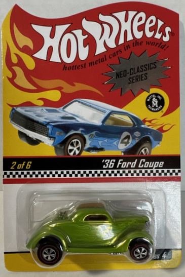 2005 Hot Wheels RLC ‘36 Ford Coupe Green Neo Classics Series 4