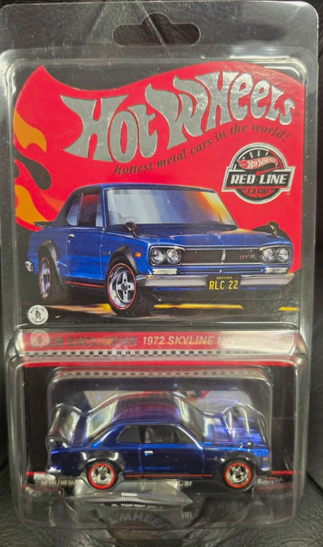 Hot Wheels Red Line Club Exclusive 1972 Nissan Skyline H/T 2000GT-R Blue
