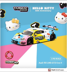 Tarmac Works 1:43 Audi R8 LMS GT3 Evo II Macau GT Cup – FIA GT World Cup 2023 –HELLO KITTY