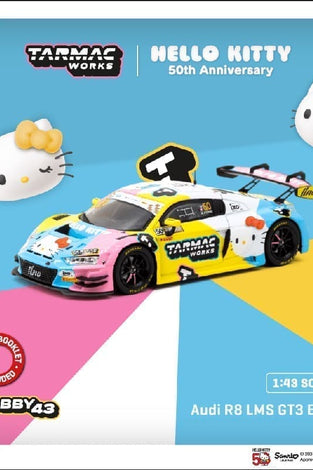 Tarmac Works 1:43 Audi R8 LMS GT3 Evo II Macau GT Cup – FIA GT World Cup 2023 –HELLO KITTY
