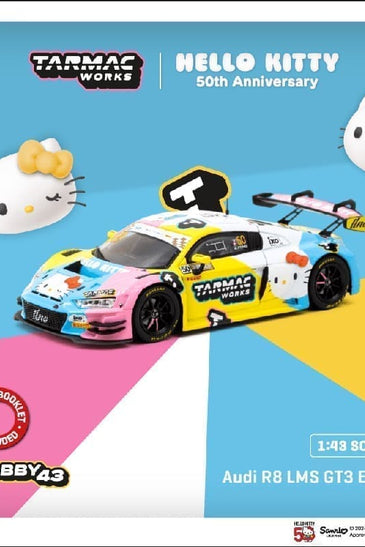 Tarmac Works 1:43 Audi R8 LMS GT3 Evo II Macau GT Cup – FIA GT World Cup 2023 –HELLO KITTY