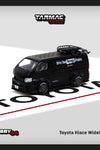 Tarmac Works 1:64 Toyota Hiace Widebody with Rack – Black – Hobby64