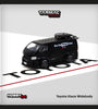 Tarmac Works 1:64 Toyota Hiace Widebody with Rack – Black – Hobby64