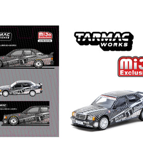 Tarmac Works 1:64 Mercedes-Benz 190 E 2.5-16 EVO 1 DTM 1989 Klaus Ludwig – Global64 – MiJo Exclusives
