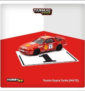 Tarmac Works 1:64 Toyota Supra Turbo (MA70) – Red – Hobby64