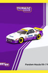 Tarmac Works 1:64 Pandem Mazda RX-7 FC3S- White Purple – Hobby64