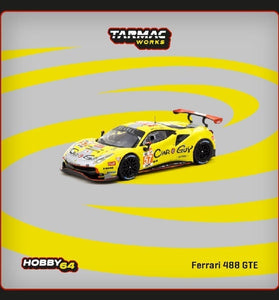 Tarmac Works 1:64 Ferrari 488 GTE #57 24Hr Le Mans 2023 – Yellow – Hobby64