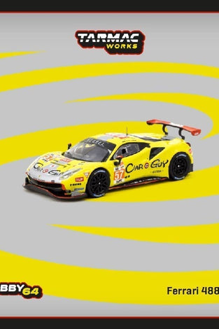 Tarmac Works 1:64 Ferrari 488 GTE #57 24Hr Le Mans 2023 – Yellow – Hobby64