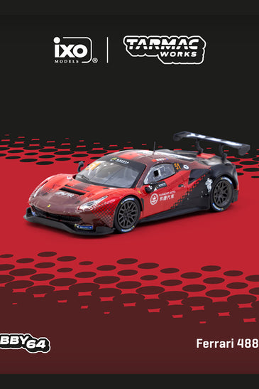 Tarmac Works 1:64 Ferrari 488 GT3 #51 Macau GT Cup 2022 – Limited Edition – Hobby64