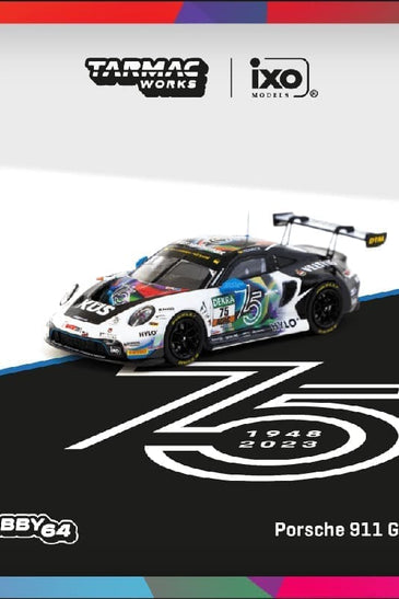 Tarmac Works 1:64 Porsche 911 GT3 R DTM 2023 Ayhancan Güven – White – Hobby64