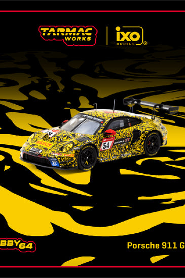 Tarmac Works 1:64 Porsche 911 GT3 R Nürburgring 24h 2023 – Yellow – Hobby64